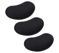 3 Pieces of Rubber Wrist Pad, Mouse Wrist Support, Mouse Accessories, Office Supplies, Soft Support Pad (Black).
