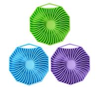 3 Pieces Of Silicone Bath Brush, Silicone Body Scrub, Silicone Scrub, Silicone Scrub, Silicone Loofah, Exfoliation Hand-Held Brush, Skin Cleaning Massager, Shower Brush.