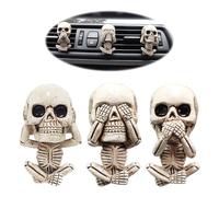 3 Pieces Of Skull Decorations, Car Decorations, Creative Decorations, Interesting Personalized Decorations, Car Interior Accessories