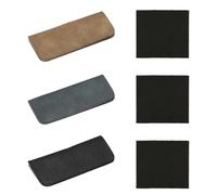 3 Pieces Of Soft Leather Glasses Bags, 3 Pieces Of Glasses Cloth, Soft Leather Design, Lightweight Protective Glasses, Pressure-Resistant Protection, Providing Safe Storage