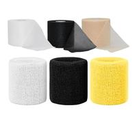 3 Pieces of Sponge Tape and 3 Pieces of Sports Wristbands, Sports Protective Equipment, Soft Breathable Tape, Sweat-Absorbent Wristbands, Elastic Wristbands
