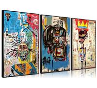 3 Pieces of Street Art Blue Graffiti Wall Decor Prints Modern Artist Aesthetics Canvas Painting Artwork Abstract Picture Poster Man Cave Living Room Bedroom Bathroom Office Home Decorations Unframed