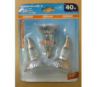 3 Pieces OSRAM HALOPAR 16 ALU ECONOMY E14 40W 35º 64822FL Extractor Hood [EEK: G]