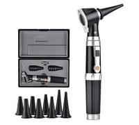 3 Pieces Otoscope With Led, Portable Handheld Ear Exam Magnifier With 8 Caps And 1 Storage Box For Doctors Nurse Adults Children