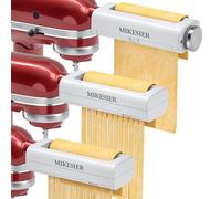 3 Pieces Pasta Maker Attachment for Kitchenaid Stand Mixers, Noodle Maker 3 PCs Set of Pasta Roller Fettuccine Cutter Spaghetti Cutter, Pasta Attachments Accessories with Cleaning Brush