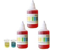 3 Pieces Ph Tester For Water, Fish Tank Testing Drop, Ph Indicator Solution, For Water Quality Assessment, For Freshwater Seawater, Aquarium, Pool Waters