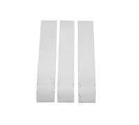 3 Pieces Pickleball Racket Edge, White | PU Material, Paddle Frame Protection Strip, Flexible, paddle edge protector Tape Protector, for Practice games
