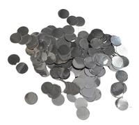 3 Pieces Platinum Metal Round Sheets - 99.95% Pure Pt Discs for Lab Experiments & Element Collection, 6mm Diameter, 0.09mm Thickness