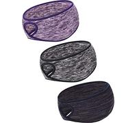 3 Pieces Ponytail Headbands Breeze Headband Winter Headband for Women Earmuffs Running Headband for Women Girls Outdoor Sports