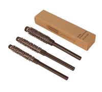 3 Pieces Portable Round Brush Set For Quick Styling Of Short Hair With Nylon Bristles And Lightweight Designs For Travel