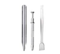 3 Pieces Practical Jewellery Tweezers Stainless Steel Gemstones Grabber Beading Supplies Professional Bead Pickup Tool Jewelry Making Tools