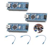 3 Pieces Pre-Soldered Nano Board Ch340 Chip, Arduino Nano Module Terminal Adapter Expansion Board Mini USB Micro Interfaces with 3 USB Cable Compatible with Arduino Development Environment