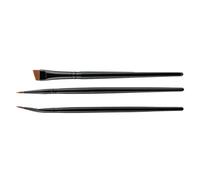 3 Pieces Professional Angled Eyeliners Brush Set With Soft Synthetic Fibers Great For Achieving Precise Eye Makeup Styles Soft Skin Friendly Brushes