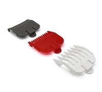 3 Pieces Professional Hair Clipper Attachment Guide Combs, Color-Coded Gurad Combs fits for Most Wahl Standard Full-Sized Hair Clippers(1.5/3/4.5mm, Gray/Red/White)
