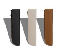 3 Pieces Pu Leather Pencil Case, Stationery Storage Bag, Portable Pencil Case, Mini Pencil Case, Fashionable and Simple Pencil Case, Student Stationery, Study and Office Supplies