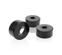 3 Pieces Radiator Pipe Collars, DEANKEJI Chrome Radiator Pipe Cover, 3 Sizes in 1 Radiator Pipe Cover, Suitable for Diameter 20mm / 25mm / 33mm, for Faucet Decoration Etc(Black)