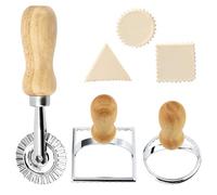 3 Pieces Ravioli Cutters, Cookie Cutters, Round Dough Cutters, Wavy Dough Wheels, Square Cookie Cutters, Kitchen Baking Tools