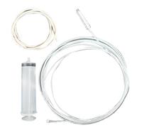 3 Pieces Refrigerator Drain Clean Brush Wash Brush Suction Syringe Hose Fridge Cleaner Drain Dredge Tool, Flexible, Tube Tool for Fridge, Freezer, Wine Cooler Maintenance