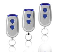 3 pieces replacement for standard steel hand transmitter, remote control 433.92 MHz, 2 channels, compatible with standard steel Crawford EA433 2KS, EA433 4KS, T433-4, RCU 433-2, RCU 433-4, EA433 2KM