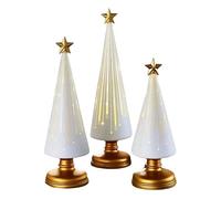 3 Pieces Resin Christmas Tree, Christmas Decorations Aesthetics?Create A Festive Atmosphere, Anti-drop And Not Easy To Fade, For Indoor Winter Holiday Parties Room Mantel Table Centerpieces