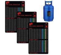 3 Pieces Reusable Magnetic Gas Level Indicator - Magnetic Gas Bottle Level Indicator for Propane Butane LPG Fuel, Level Indicator For Caravan Motorhome Travel Home Kitchen