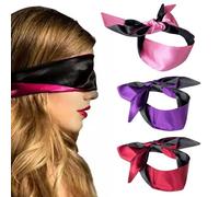 3 Pieces Satin Eye Mask, Strap Eye Mask, Soft and Comfortable Eye Mask, Women's Eye Mask, Simple and Fashionable Eye Mask.