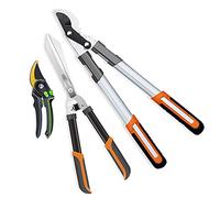 3 Pieces/Set of Pruning Shears Set Hedge Shears High Branch Shears Pruning Tool Set, Hand Tool for Garden Grass Shears and Tree Cutters Every Family