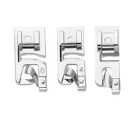3 Pieces Sewing Machine Feet,Quilting Patchwork Sewing Machine Presser Foot,Stitch in Ditch Foot,Narrow Rolled Hem Sewing Machine Presser Foot Set Suitable for Household Multi-Function Sewing Machines