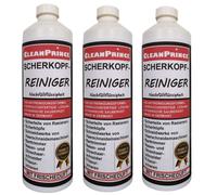 3 pieces Shaving Head Cleaner Cleaning Station Cleaning Fluid Shaver 1 Litre