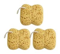 3 Pieces Shower Sponges for Men and Women, Sponges Shower, Mens Sponge, Exfoliating Body Sponge, Soft Honeycomb Bath Sponge, for Gentle & Deep Cleansing, for Sensitive Dry Skin, Coffee