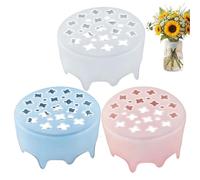 3 Pieces Silicone Flower Arranging Grid, Semi Transparent Reusable Flower Frog, Stretchable Stem Holder For Vases, Easy Bouquet Arranger & Craft Organisero For Home