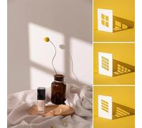 3 Pieces Simulation Window Light Shadow Photography Background Board Waterproof Reusable Photo Table Top Backdrops for Food Cosmetics Jewellery Ornaments Makeup Small Product