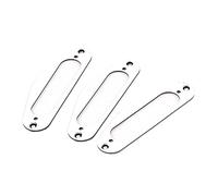 3 Pieces Single Coil Classic Metal Surround Plate Mount for S Neck Pickup Electric Guitar Accessories