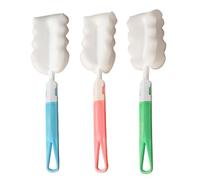 3 Pieces Sponge Bottle Brushes, Long Handle Sponge Cup Brushes, Soft Sponge Bottle Cleaner, Sponge Bottle Cleaning Brushes For Cups Mugs Kettles Wine Glasses Glass Bottles And Baby Bottles, 22 CM
