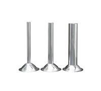 3 Pieces Stainless Steel Sausage Filler Tubes Effective Meat Funnel for Efficient Handmade Productions