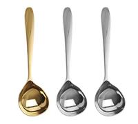 3 Pieces Stainless Steel Spoons, Kitchen Utensils, Soup Spoons, Tableware Spoons, Ladles, Suitable for Hotels, Homes, Restaurants