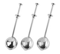 3 Pieces Stainless Steel Tea Filter, Tea Brewing Tools, Tea Set Accessories, Retractable Handle Tea Filter, Durable Tea Filter
