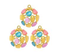 3 Pieces Sturdy Stainless Steel Sunflowers Starfishes Pendant Set Crafting Supplies Women Fashion Jewelry Gift Sunflower Necklace Pendant