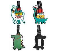 3 Pieces Suitcase Signs, Cartoon Animal Labels, Creative and Interesting Signs, Travel Supplies.
