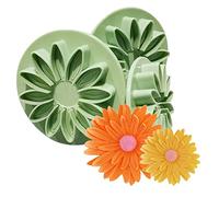 3 Pieces Sunflower Fondant Embossing Tool Plunger Sunflower Cake Cutter Sugarcraft Cake Decorating (Sunflowers)