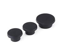 3 Pieces Tailgate Plug Kit for Spare Tire Carrier Delete Fit Fit for JK 2007-2018 Black Rubber 3.5cm 2.5cm