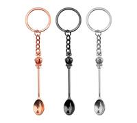 3 Pieces Tea Spoon Keychain, Spoon Key Ring, Mini Spoon Jewelry, Backpack Pendant, Bag Pendant