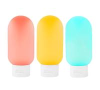 3 Pieces Travel Bottles Set Silicone Cosmetics Bottles Multifunctional Empty Sub-Bottling Small Bottles For Filling