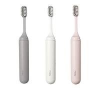 3 Pieces Travel Toothbrush, Folding Manual Toothbrushes, Children Adult Oral Care, Portable Soft Toothbrush for Travel Camping Hiking (White, Pink, Gray)