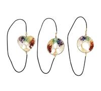 3 Pieces Tree of Life Bookmarks, Elastic Band Elastic Bookmarks, Colorful Chakra Bookmarks, Creative Tree of Life Bookmarks, Gift Bookmarks for Book Lovers