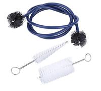 3 Pieces Trumpet Cleaning Care Kit, Trumpet Maintenance Kit Trumpets Mouthpiece Snake Brush cornet Valve Casing Clean Brushes Trombone Flexible Cleaner Set Maintenance Accessory for bugles tubas