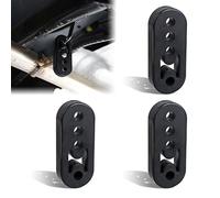 3 Pieces Universal Car Exhaust Hanger 4 Holes Rubber Exhaust Mount High Density Rubber Muffler Hanger for Protecting Car Exhaust System