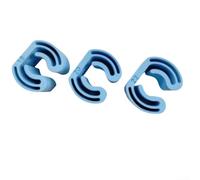 3 Pieces Wall Mounted Mop Organizer Holder Hooks Storage Rack for Efficient Cleaning Tool Management in Bathroom Kitchen Garage (blue)