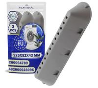3 Pieces Washing Machine Drum Paddle 225x52x43 mm Original Code 482000023096 for Whirlpool C00064789 C00268109 C00533119 for Indesit for Ariston - MADE IN EU - Warranty 10 Years - MONTERAL