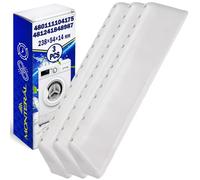 3 Pieces Washing Machine Drum Paddle 238x54х14 mm with Original Codes 480111104175 481241848987 for Whirlpool for Bauknecht - Warranty 10 Years - MONTERAL